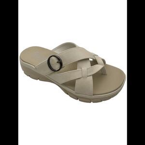 Skechers Easy Going Adjustable Vegan Sandals Sundown White - Medium